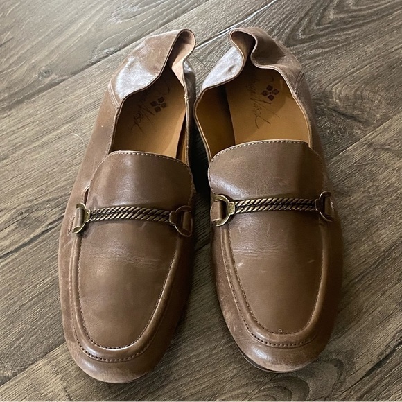 PATRICIA Nash Fia Collapsable Back Leather Loafers size 9M - Picture 1 of 12